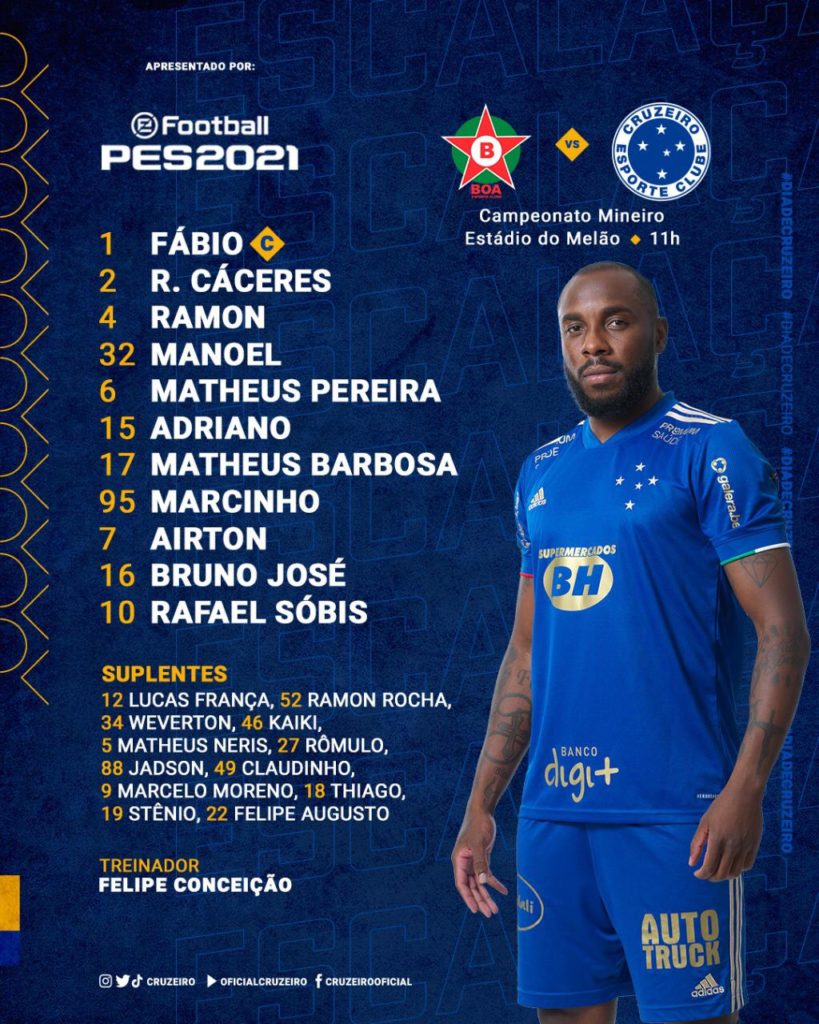 Onde assistir Cruzeiro x Boa Esporte AO VIVO pelo Campeonato Mineiro