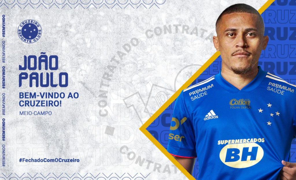 Cruzeiro oficializa meia João Paulo para a próxima temporada