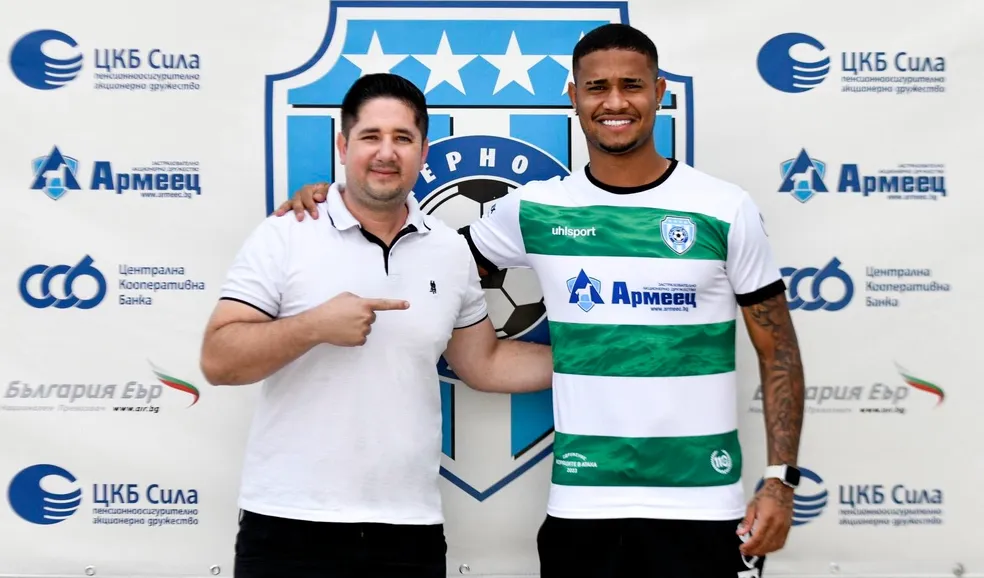 Breno, ex-Cruzeiro, é anunciado pelo Cherno More, da Bulgária — Foto: Arquivo pessoal