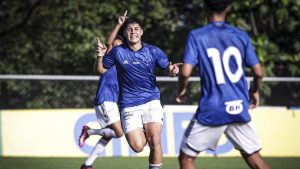 Cauan Baptistella, meia do sub-17 do Cruzeiro — Foto: Divulgação