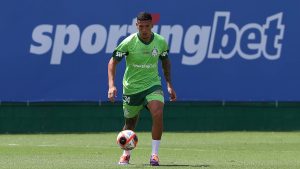 Naves, zagueiro de Abel Ferreira. Foto: Cesar Greco/Palmeiras