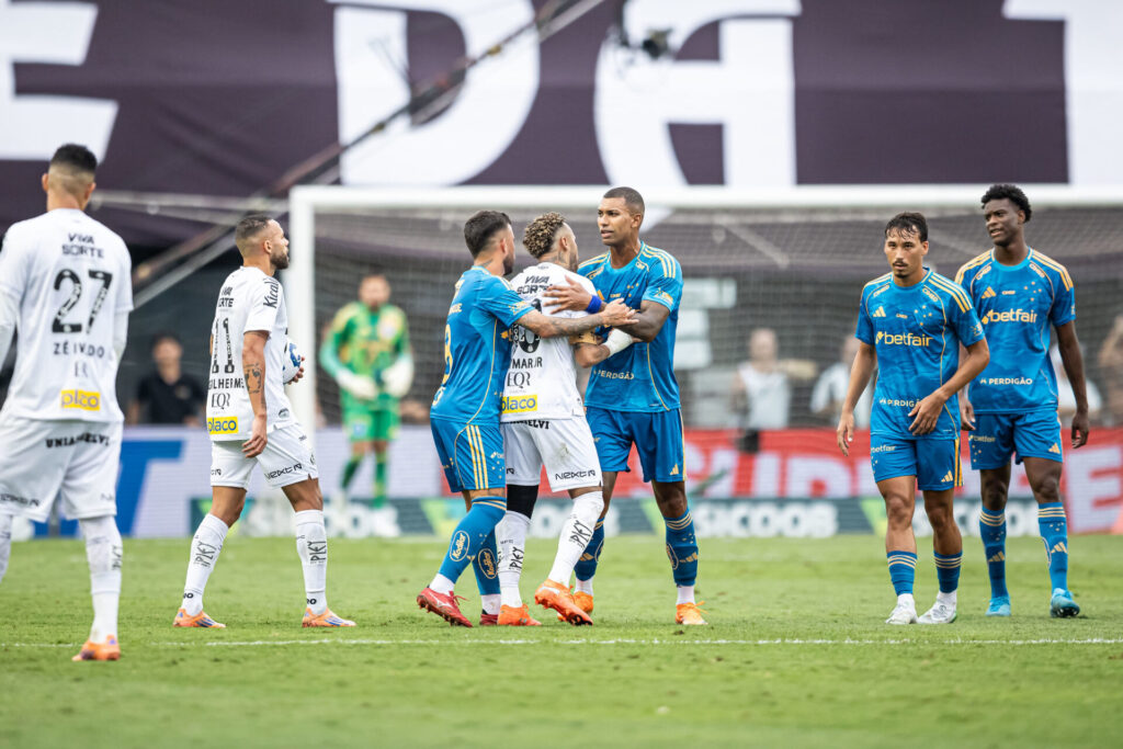 Santos x Cruzeiro. Foto: Jhony Inácio/Cruzeiro