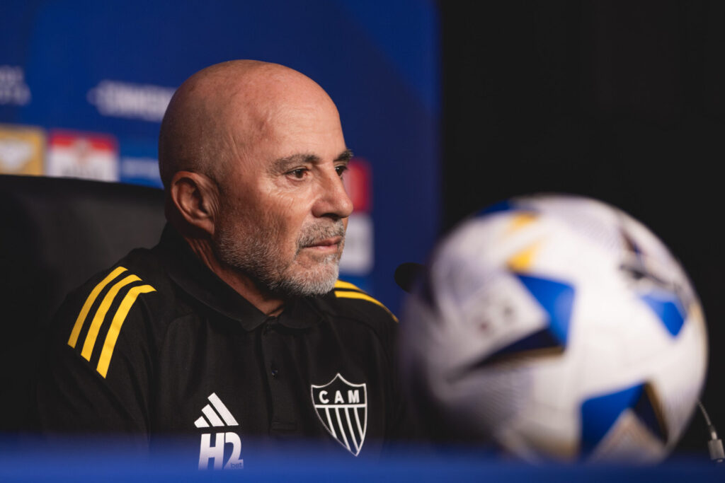 Sampaoli. Foto: Pedro Souza / Atlético